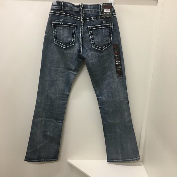 NWT Cowgirl Tuff Black Diamond Jeans W: 27/ L:31 - Picture 10 of 16